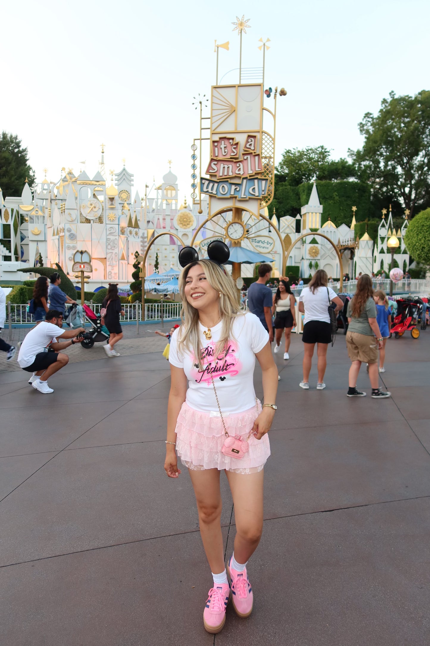 "DSNY Adult Pink"- Baby Tee
