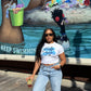 "DSNY Adult Blue"- Baby Tee