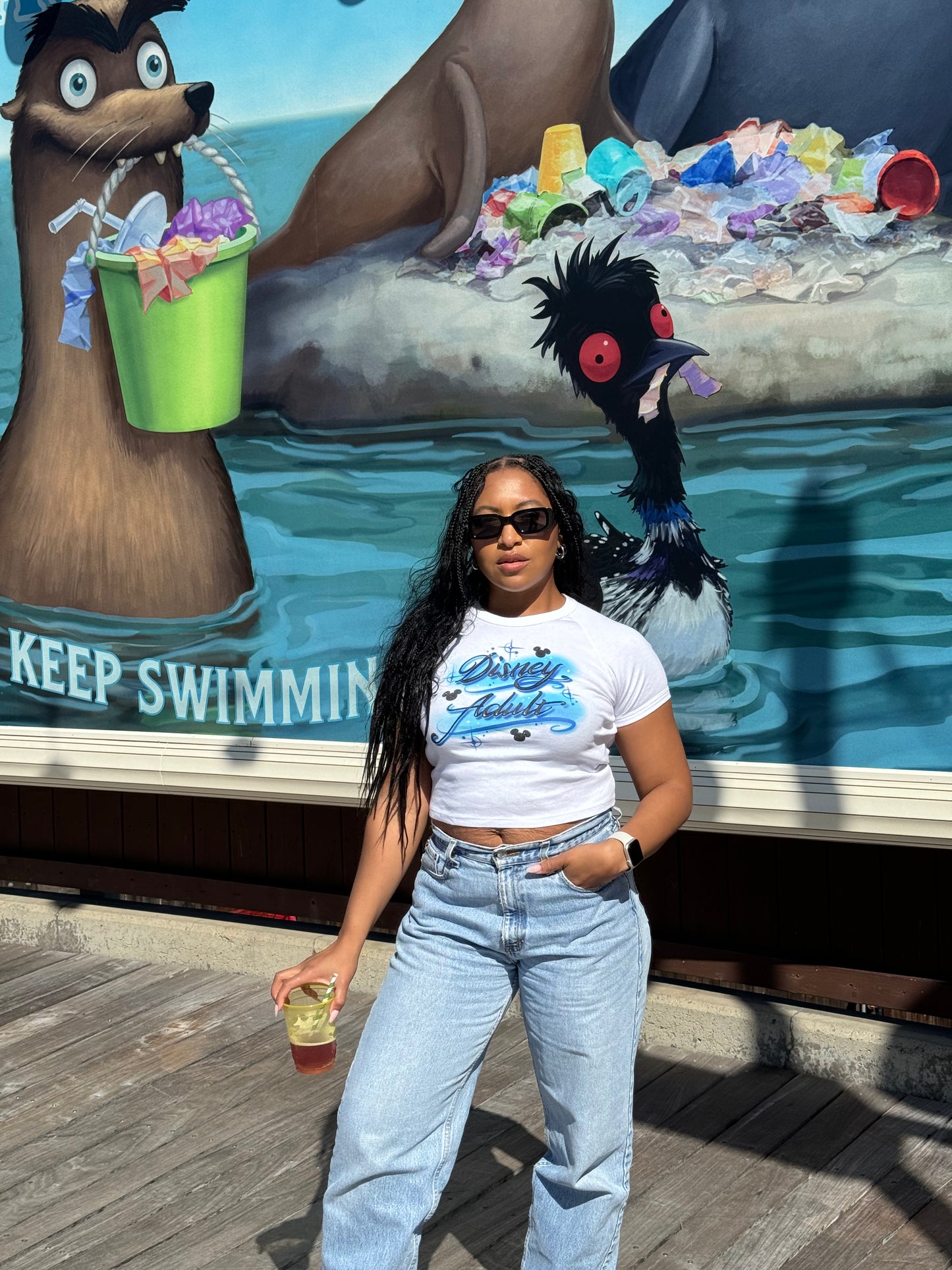 "DSNY Adult Blue"- Baby Tee